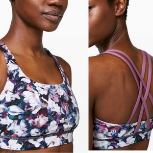Lululemon‎ Energy Bra Utopia Multi/Vintage Plum 4